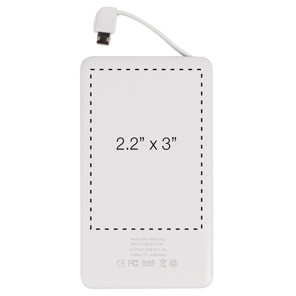 4,000mAh; 4-in-1 Universal built-in Lightning, Micro USB, USB-C charging cables, additional... from ASI 62124 iClick, Inc. / iClick®