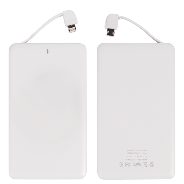 4,000mAh; 4-in-1 Universal built-in Lightning, Micro USB, USB-C charging cables, additional... from ASI 62124 iClick, Inc. / iClick®