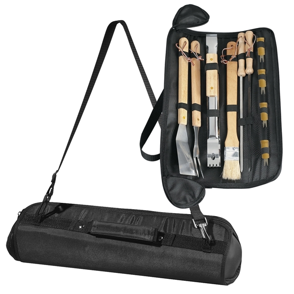 Barbecue set with shoulder strap and handle.... from ASI 61125 Hit Promotional Products / Hit®