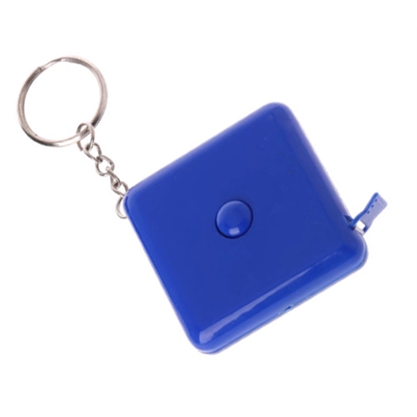 Plastic keychain with 60-inch soft retractable measuring tape  in 1.5... from ASI 37218 Athena Promo (tm)