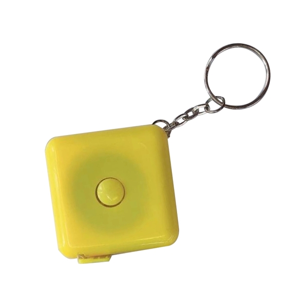 Plastic keychain with 60-inch soft retractable measuring tape  in 1.5... from ASI 37218 Athena Promo (tm)