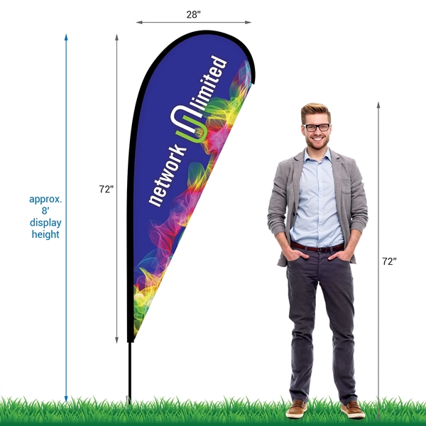 6' Double Sided Portable Teardrop Banner with Hardware Set. ACTUAL DISPLAY... from ASI 80228 Quinn