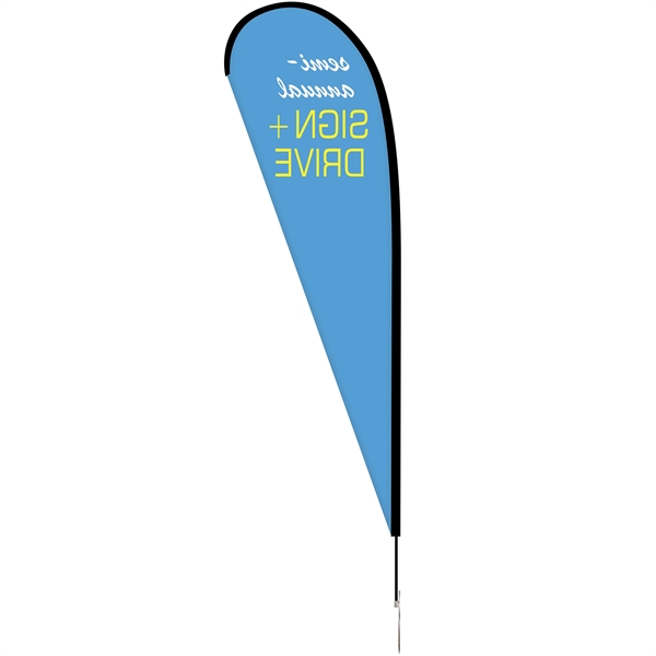 10' Single Reverse Portable Teardrop Banner with Hardware Set. ACTUAL DISPLAY... from ASI 80228 Quinn
