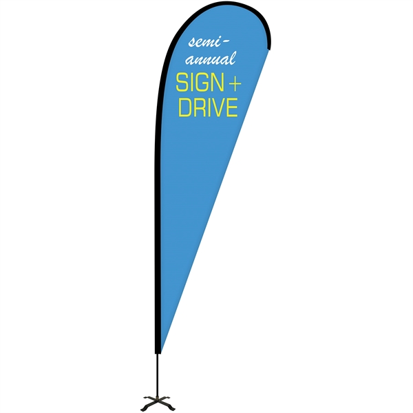 10' Portable Single Reverse Teardrop Kit with Cross Base. ACTUAL DISPLAY... from ASI 80228 Quinn