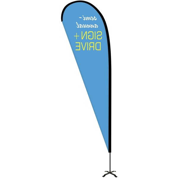 10' Portable Single Reverse Teardrop Kit with Cross Base. ACTUAL DISPLAY... from ASI 80228 Quinn