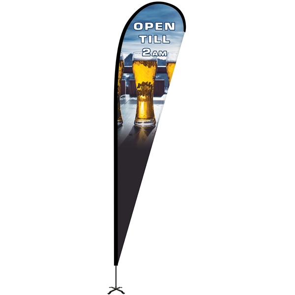 15' Portable Single Reverse Teardrop Kit with Cross Base. ACTUAL DISPLAY... from ASI 80228 Quinn