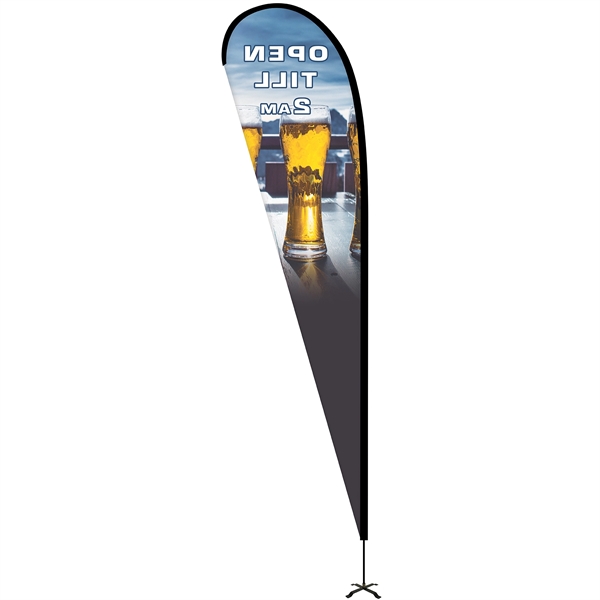 15' Portable Single Reverse Teardrop Kit with Cross Base. ACTUAL DISPLAY... from ASI 80228 Quinn