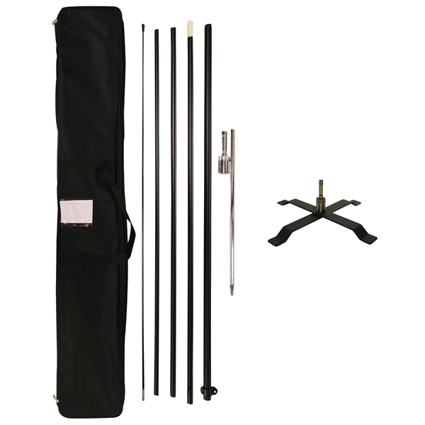 15' Portable Single Reverse Teardrop Kit with Cross Base. ACTUAL DISPLAY... from ASI 80228 Quinn