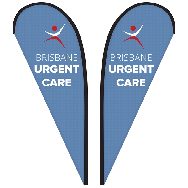 8' Double Sided Custom Portable Teardrop Banners... from ASI 80228 Quinn