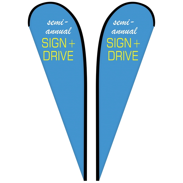 10' Double Sided Custom Portable Teardrop Banners... from ASI 80228 Quinn