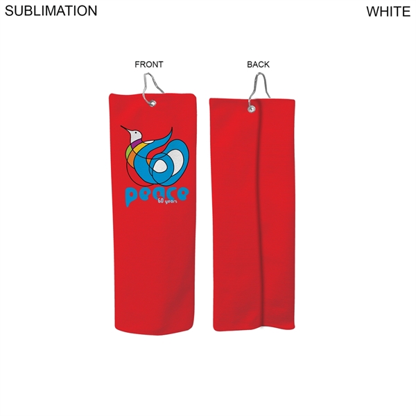 Colored Microfiber Dri-Lite Terry Golf Towel, Finished size 6x15, Trifold Grommet... from ASI 53509 FIEL-Fairdeal Import & Export / FIEL