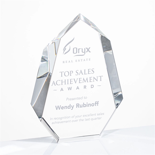 The multifaceted interchanging bevels of the Optical Norwood Award... from ASI 84592 St Regis Group / St Regis