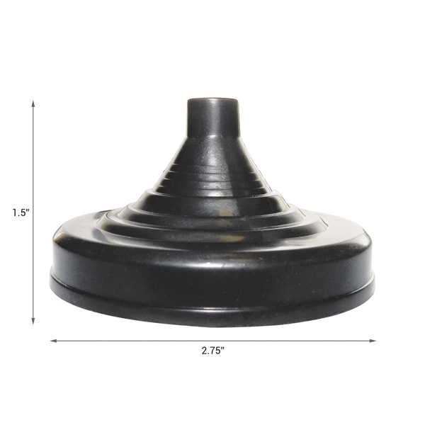 Black Weighted Stick Flag Base for 4" x 6" or 6"... from ASI 80228 Quinn