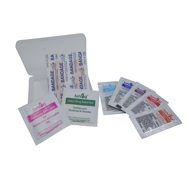 11 piece first aid kit with lip balm, hand sanitizer, hydrocortisone... from ASI 90807 Tekweld
