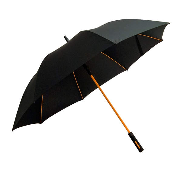 Automatic opening umbrella with color-coordinated fiberglass shaft and ribs, 62" arc,... from ASI 76730 Peerless Umbrella Co Inc