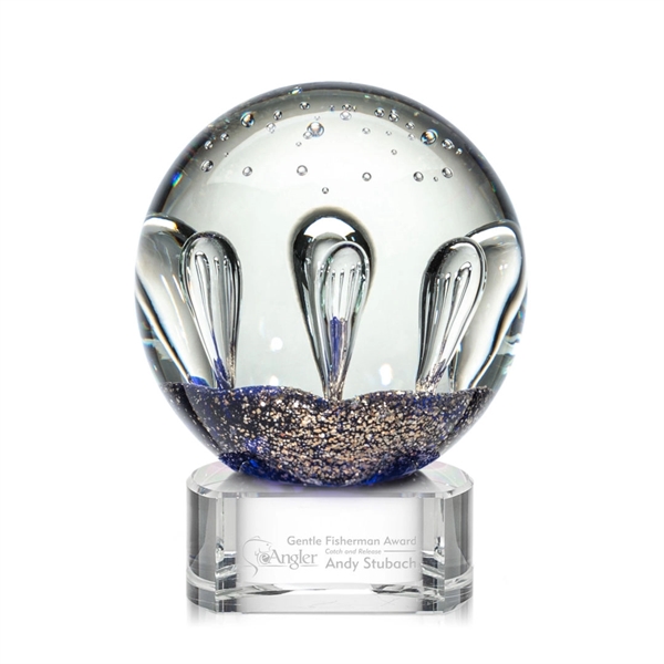 Hand blown art glass award on a clear base.... from ASI 84592 St Regis Group / St Regis