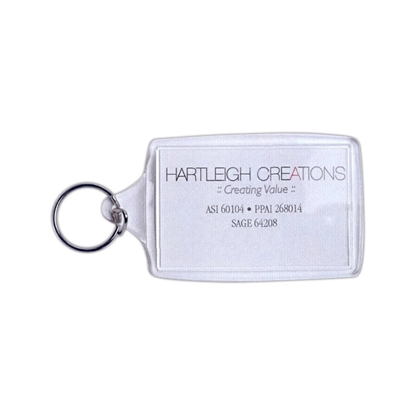 Acrylic Key Tag- Large Rectangle Shape.... from ASI 60104 Hartleigh Creations