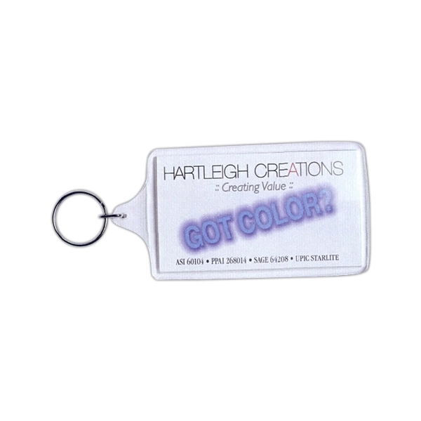 Acrylic Key Tag- Business Card Size.... from ASI 60104 Hartleigh Creations