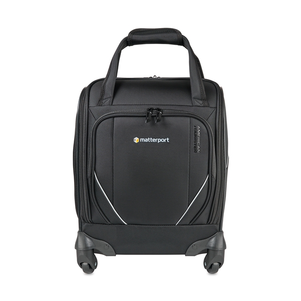 Zoom Turbo Spinner Underseat Carry-On from American Tourister, features a sleek... from ASI 56070 Gemline / Gemline®