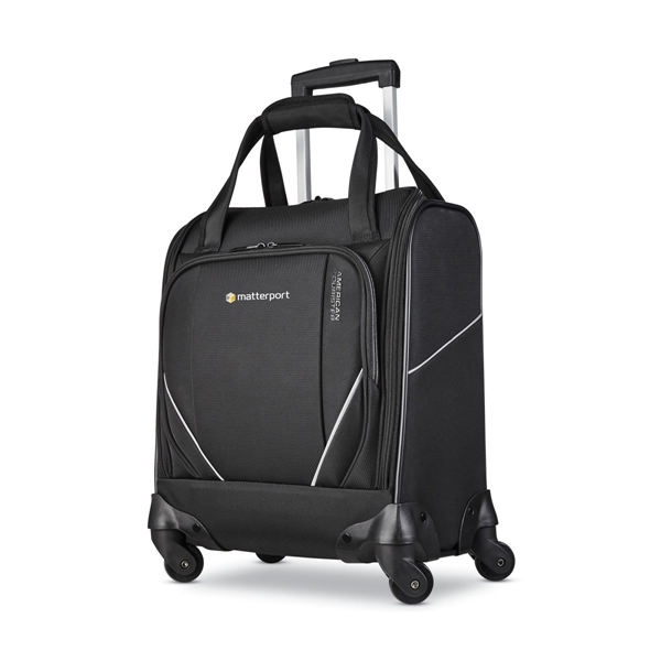 Zoom Turbo Spinner Underseat Carry-On from American Tourister, features a sleek... from ASI 56070 Gemline / Gemline®