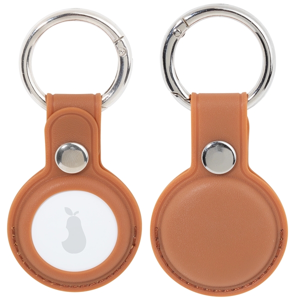 0.375" x 1.625" x 2.5" soft PU plastic keychain with Airtag... from ASI 62088 IDProductsource