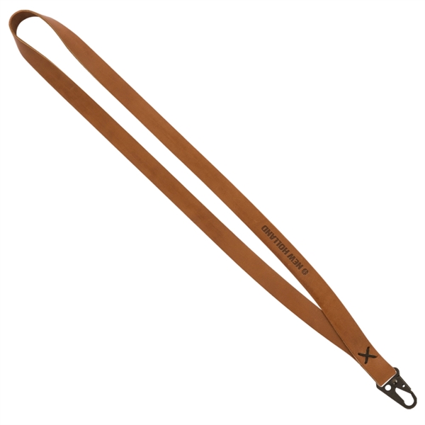 20 3/8" x 3/4" leather lanyard with heavy duty clop and... from ASI 88060 Snugz/USA Inc / SnugZ USA®