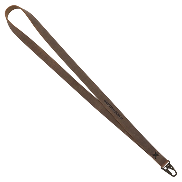 20 3/8" x 3/4" leather lanyard with heavy duty clop and... from ASI 88060 Snugz/USA Inc / SnugZ USA®