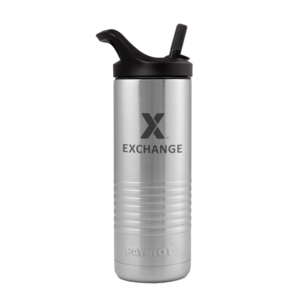 20 oz. stainless steel bottle with double wall vacuum insulation, screw-on... from ASI 61005 Hirsch Gift Inc / HG