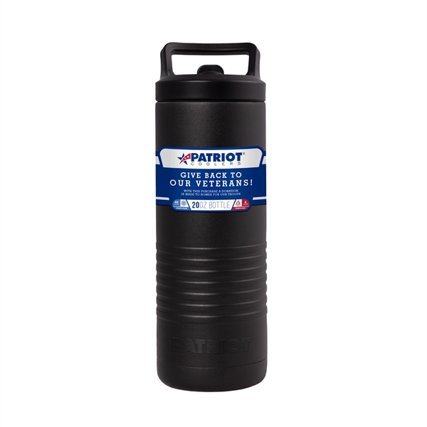 20 oz. stainless steel bottle with double wall vacuum insulation, screw-on... from ASI 61005 Hirsch Gift Inc / HG