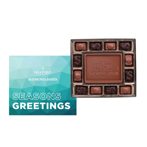 Small Custom Molded Chocolate Delight Gift Box w/ Full Color... from ASI 44900 NC Custom (CI/Lanco) / Chocolate Inn