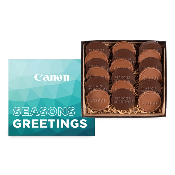 Round Cookie Gift Box... from ASI 44900 NC Custom (CI/Lanco) / Chocolate Inn