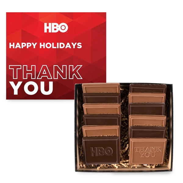 12 Piece Cookie and Confection Gift Box... from ASI 44900 NC Custom (CI/Lanco) / Chocolate Inn