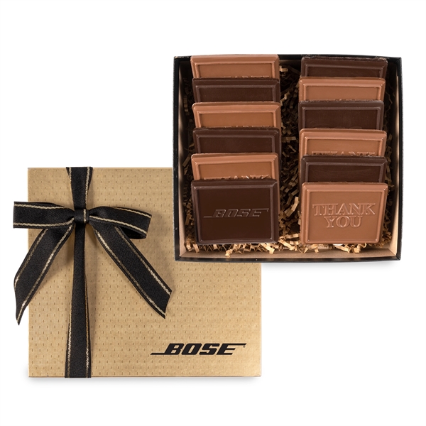 12 Piece Cookie & Confection Gift Box... from ASI 44900 NC Custom (CI/Lanco) / Chocolate Inn