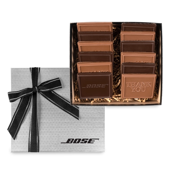 12 Piece Cookie & Confection Gift Box... from ASI 44900 NC Custom (CI/Lanco) / Chocolate Inn