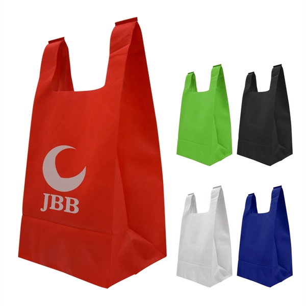 Reusable T-shirt style non-woven tote bag for storing all your essentials.... from ASI 61125 Hit Promotional Products / Hit®