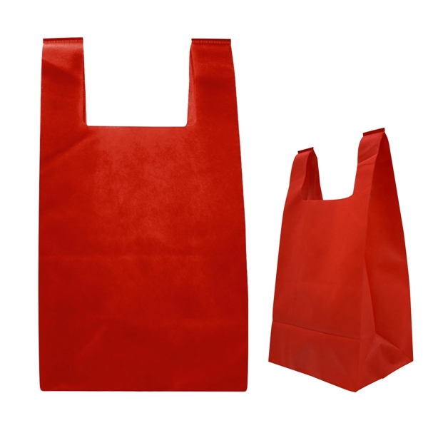 Reusable T-shirt style non-woven tote bag for storing all your essentials.... from ASI 61125 Hit Promotional Products / Hit®