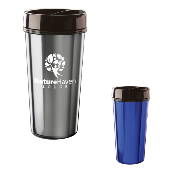 Double acrylic, insulated travel thermal, 16 oz.... from ASI 61125 Hit Promotional Products / Hit®
