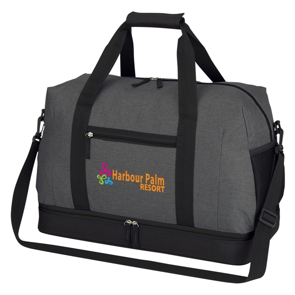 19 1/2" x 12 1/2" x 10" duffel bag made of... from ASI 61125 Hit Promotional Products / Hit®
