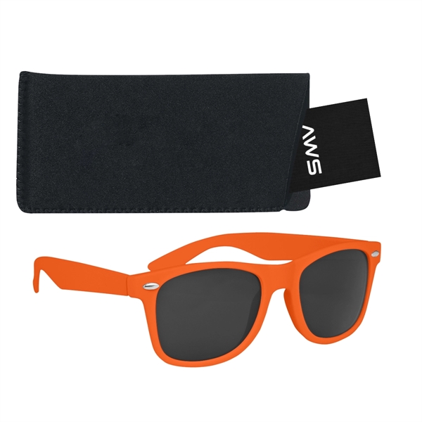 Aws velvet touch Malibu sunglasses with a pouch and hang tag.... from ASI 61125 Hit Promotional Products / Hit®