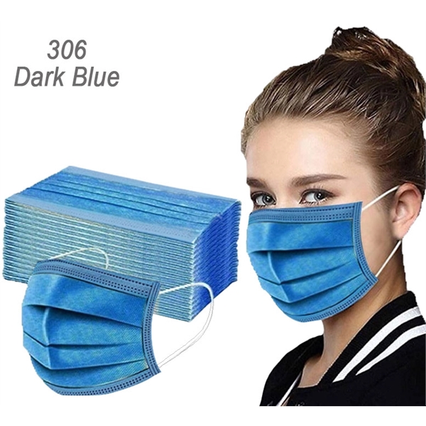 Black Face Mask - 3 Ply Disposable Black Masks - Ready... from ASI 45100 Chulani Promotional Products, Inc / Competitive Edge Innovations/Chulani