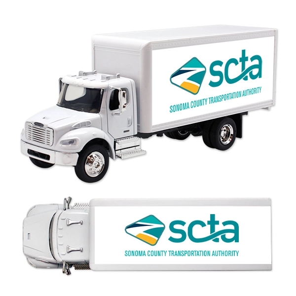1:43 scale box truck with opening back doors; made of die... from ASI 98360 WOWLine / WOWLine®