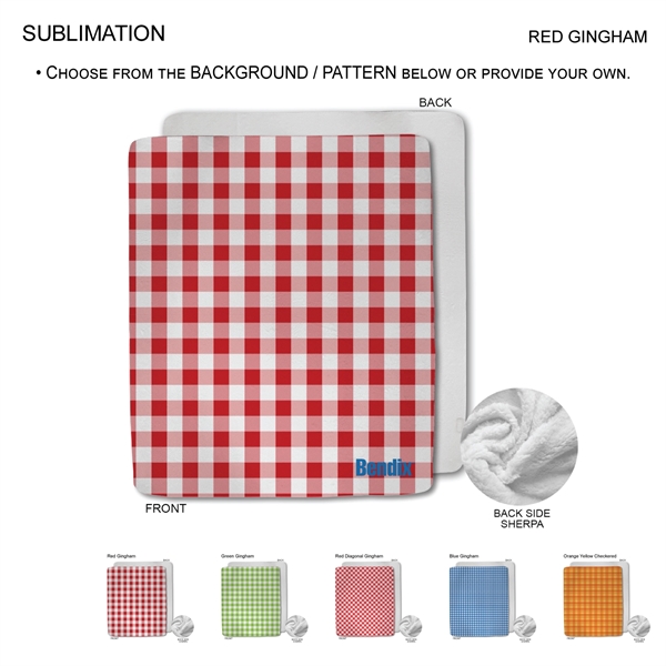 Checkered Blanket in Plush Sherpa Lined Micro Mink, 60x80, XL size... from ASI 53509 FIEL-Fairdeal Import & Export / FIEL