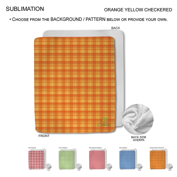 Checkered Blanket in Plush Sherpa Lined Micro Mink, 50x60, Large Size... from ASI 53509 FIEL-Fairdeal Import & Export / FIEL
