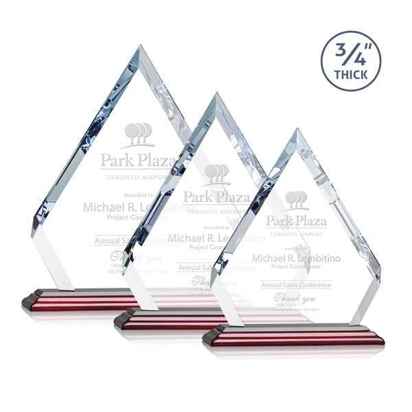 Starfire diamond award with cut corners and faceted edges.... from ASI 84592 St Regis Group / St Regis