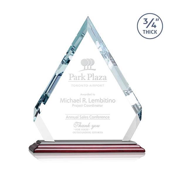 Starfire diamond award with cut corners and faceted edges.... from ASI 84592 St Regis Group / St Regis