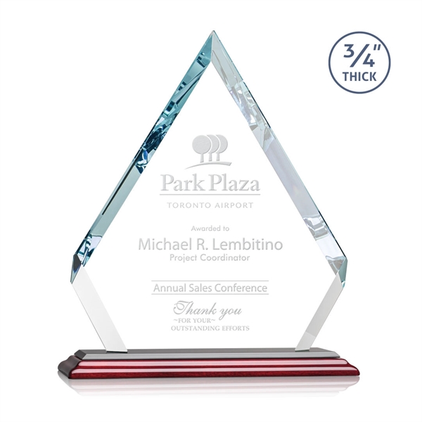 Starfire diamond award with cut corners and faceted edges.... from ASI 84592 St Regis Group / St Regis