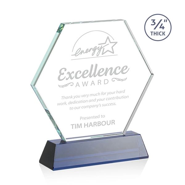The Pickering Starfire Crystal Award features a brilliant 0.75” thick hexagon... from ASI 84592 St Regis Group / St Regis