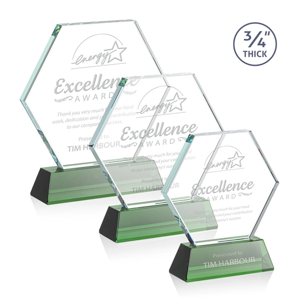 The Pickering Starfire Crystal Award features a brilliant 0.75” thick hexagon... from ASI 84592 St Regis Group / St Regis