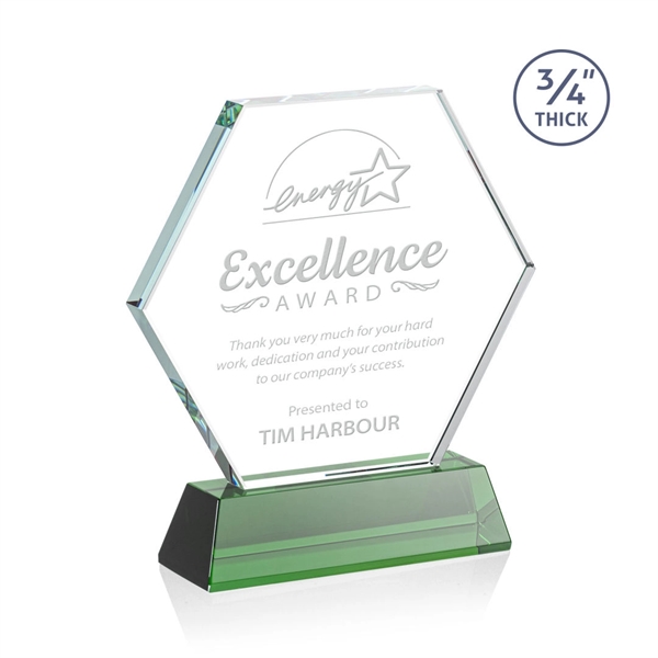 The Pickering Starfire Crystal Award features a brilliant 0.75” thick hexagon... from ASI 84592 St Regis Group / St Regis