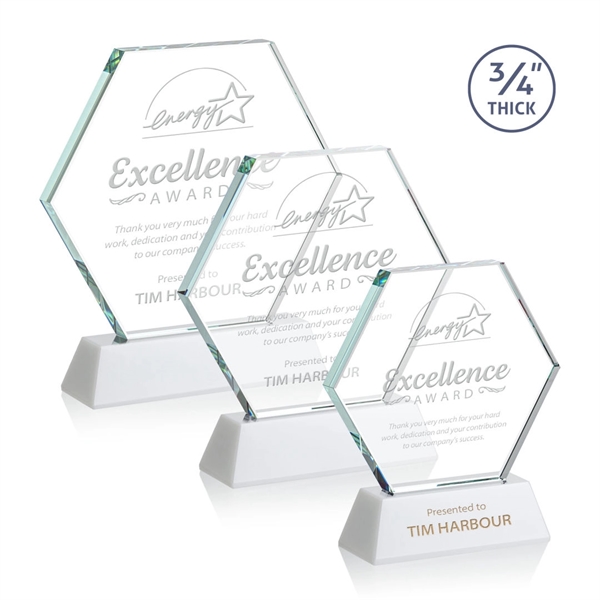 The Pickering Starfire Crystal Award features a brilliant 0.75” thick hexagon... from ASI 84592 St Regis Group / St Regis